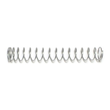 MIDWEST FASTENER 7/32" x 1-5/8" x .016" WG Steel Compression Springs 1 12PK 18503